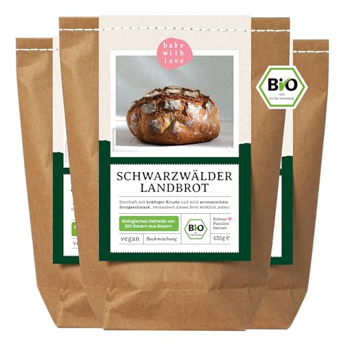 Bake with Love Bio Schwarzwälder Landbrot Brot Backmischung