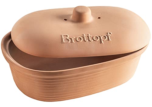 MÄSER 931996 Serie Ceramica Brottopf oval aus Naturton