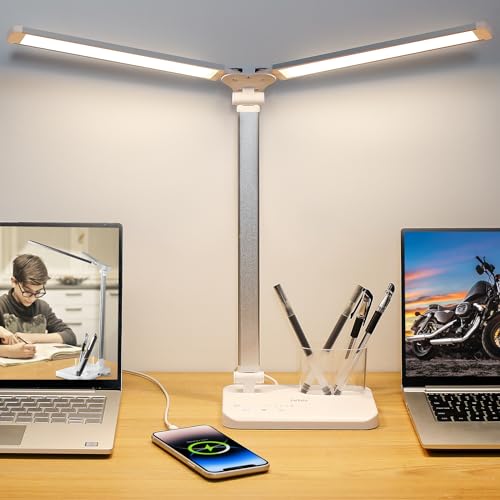 iVict Dual Swing Arm LED Schreibtischlampe