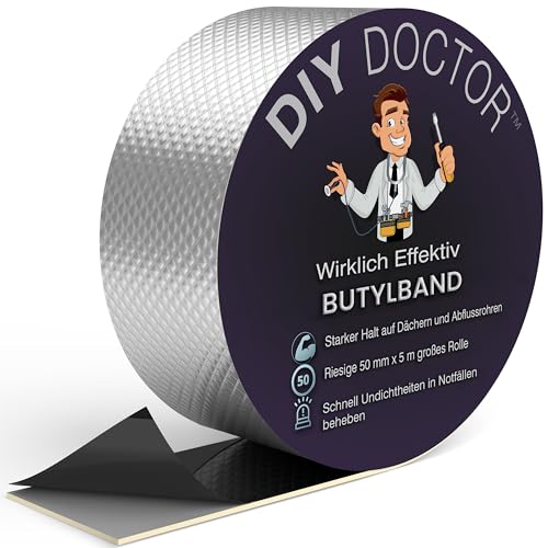 DIY Doctor Butylband - 50 mm x 5 m Wasserdichtes Klebeband