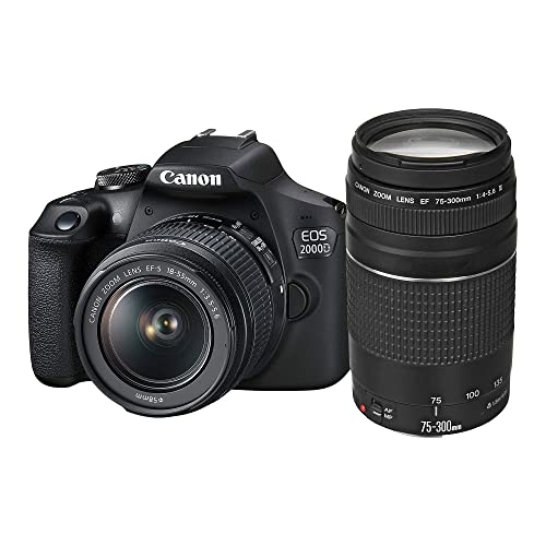 Canon EOS 2000D Spiegelreflexkamera (24,1 MP, DIGIC 4+, 7,5 (3,0 Zoll)
