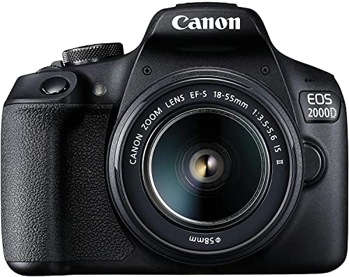 Canon EOS 2000D Spiegelreflexkamera Battery Kit (24,1 MP, DIGIC 4+, 7,5 cm (3,0 Zoll)