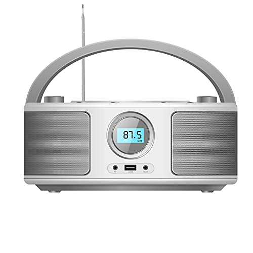 WISCENT Tragbarer CD-Player Boombox