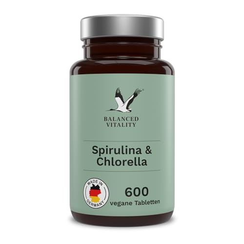 BALANCED VITALITY Spirulina und Chlorella 1600 mg