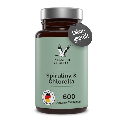 BALANCED VITALITY Spirulina und Chlorella 1600 mg