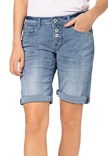 Sublevel Damen Jeans Bermuda Shorts Kurze Hose Light