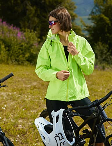 Damen Laufjacke im Bild: BALEAF Fahrradjacke Damen Regenjacke Wasserdicht Atmungsaktiv