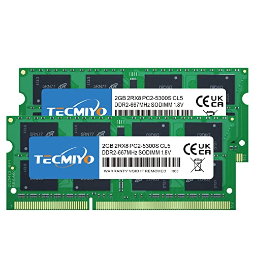 TECMIYO 4GB Kit (2x2GB) PC2 5300s
