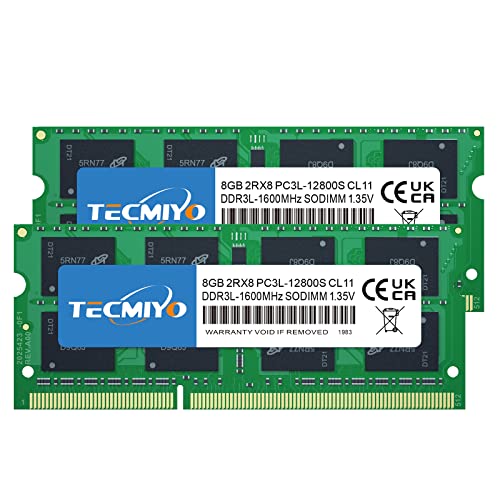 TECMIYO 16GB (2x8GB) DDR3 Arbeitsspeicher PC3L