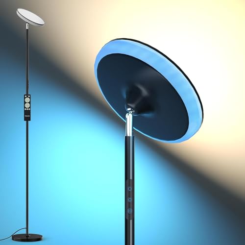 Torkase LED Deckenfluter,3700LM Superhell Modern Stehlampe