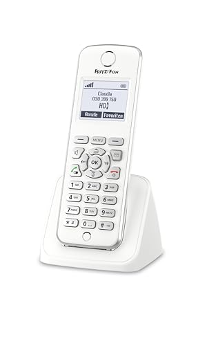 AVM FRITZ!Fon M2 DECT-Komforttelefon (für FRITZ Box Monochromes Display, HD-Telefonie)