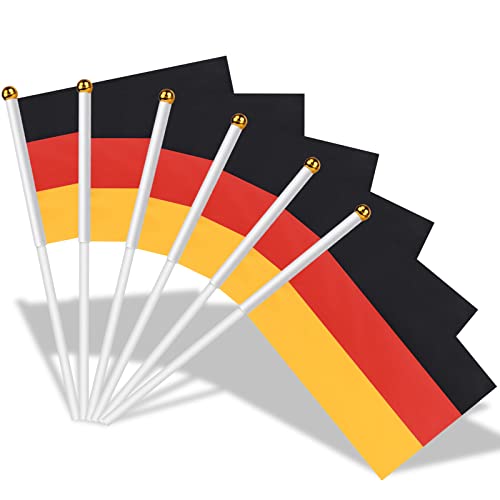 AhfuLife Klein Deutschland Flagge für EM Deko 2024 Fans