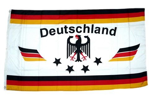 FahnenMax Fahne/Flagge Deutschland Fußball 4 Sterne