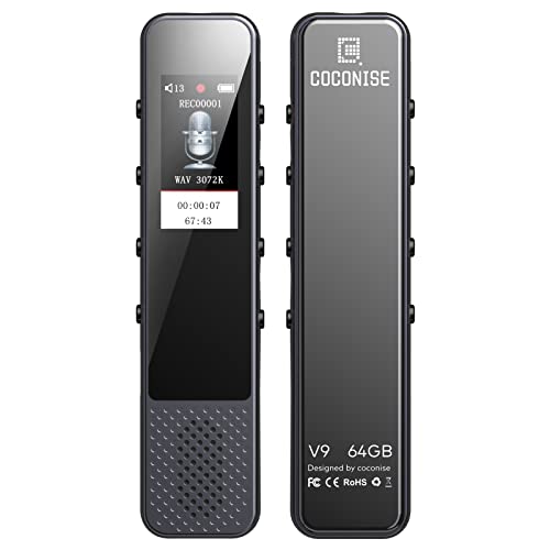 COCONISE 64GB Diktiergerät Digital (V9)