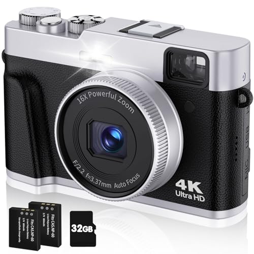 Digitalkamera unserer Wahl: CAMKORY Digitalkamera 4K 48MP Fotokamera Autofokus