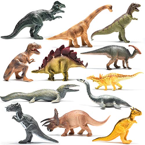 Prextex Groß Dinosaurier-Figuren aus Kunststoff Realistische