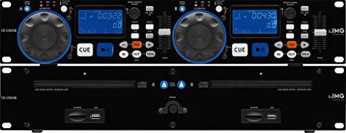 IMG STAGELINE CD-230USB DJ Dual-CD und MP3-Spieler mit USB 2.0