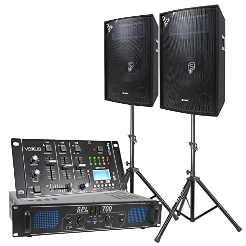 SkyTec DJ Lautsprecher Set