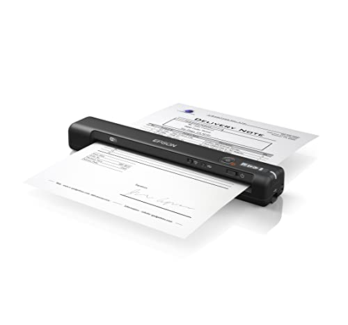 Epson WorkForce ES-60W mobiler Dokumentenscanner (Scanner, DIN A4, integrierter Akki, 600dpi, WiFi, USB 2.0)
