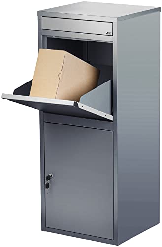 AGT Paketkasten: Stand-Paketbriefkasten mit Rückholsperre