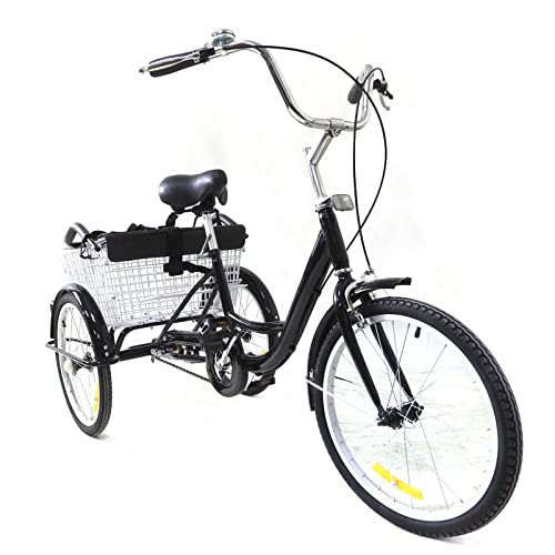 AOAPUMM 20-Zoll-Dreirad für Erwachsene mit einfacher Geschwindigkeit