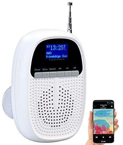 VR-Radio Duschradio: Badezimmer-Akku-Radio mit DAB+