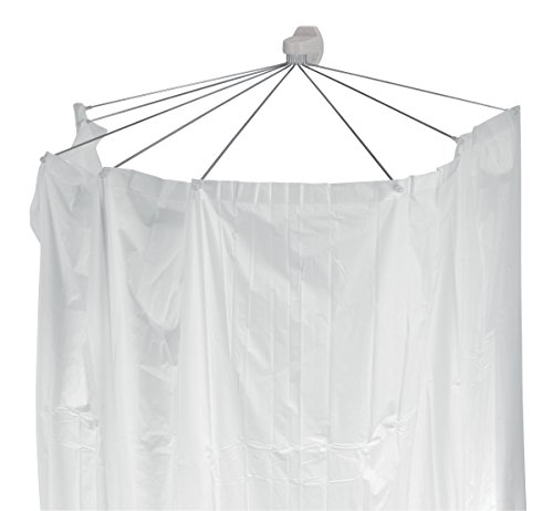 Spirella Duschspinne Duschfaltschirm "Ombrella" weiß Duschvorhang
