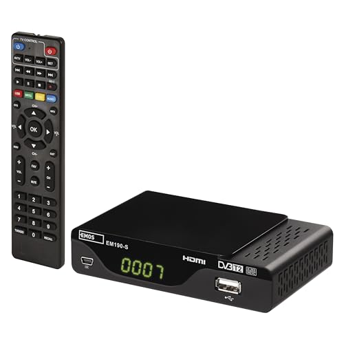 EMOS DVB-T2 HD Receiver H.265 HEVC mit USB