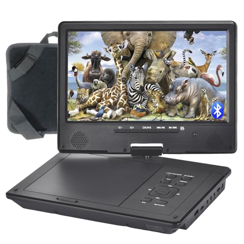YOOHOO Tragbarer DVD-Player 10,5 Zoll-Schwenkbildschirm für Kinder