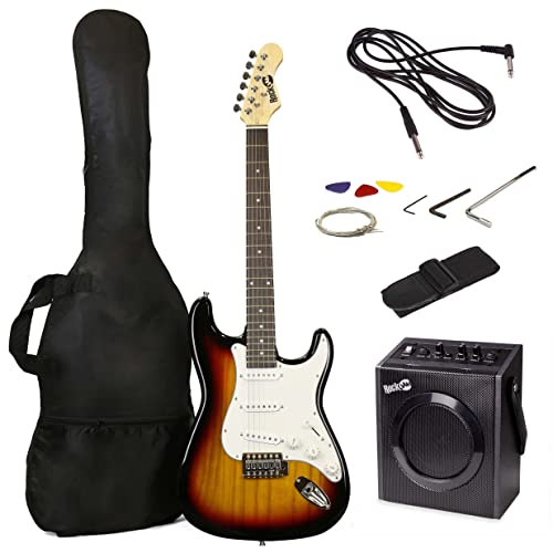 RockJam Full Size Electric Guitar Kit with 10