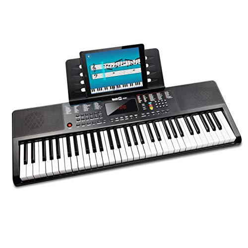 RockJam Compact 61 Key Keyboard with Sheet Music Stand