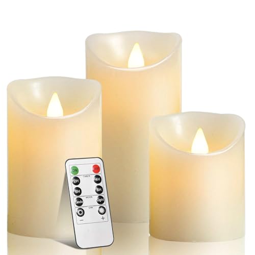 Biyanuo LED-Kerzen, flammenloses kerzenlichter，10,2 cm