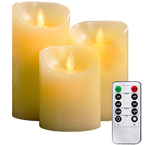 YIWER LED Kerzen,Flammenlose Kerzen 4/5/6inch Set