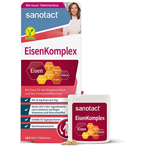 sanotact Eisen Komplex (100 Mini-Tabletten) •