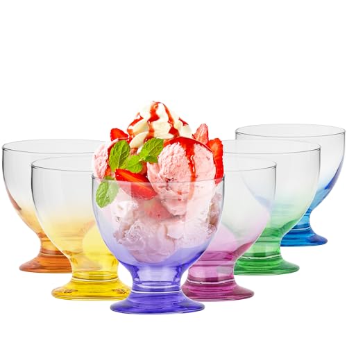 TREND FOR HOME Eisbecher Glas Dessertschalen Glas Bunt