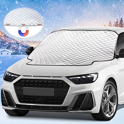 Auto Frontscheibe Abdeckung, wasserdicht, Schnee, Frost, Frostschutz, 4  Schichten, geeignet für die meisten Autos