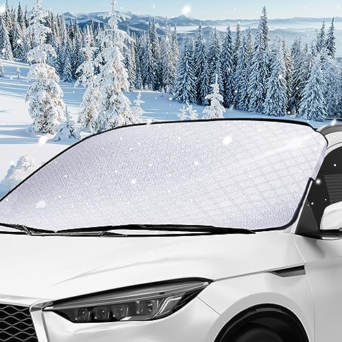 Autoscheibe Sonnenschutz Anti-frost Winter Schneedecke, Frontscheibe  Frostschutz Schutzabdeckung Mit Extra Länge