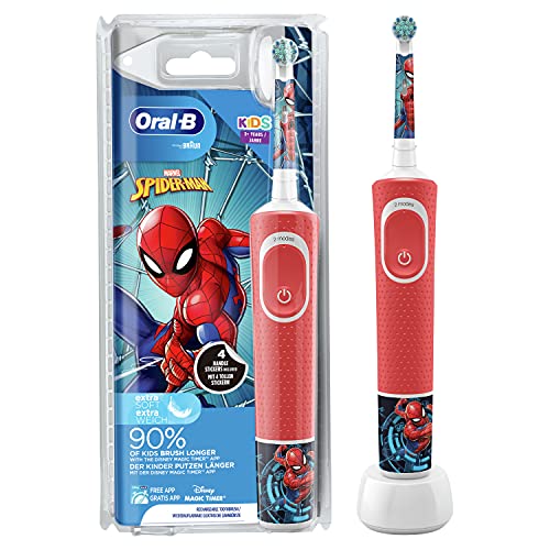 Oral-B Kids Spiderman Elektrische Zahnbürste für Kinder