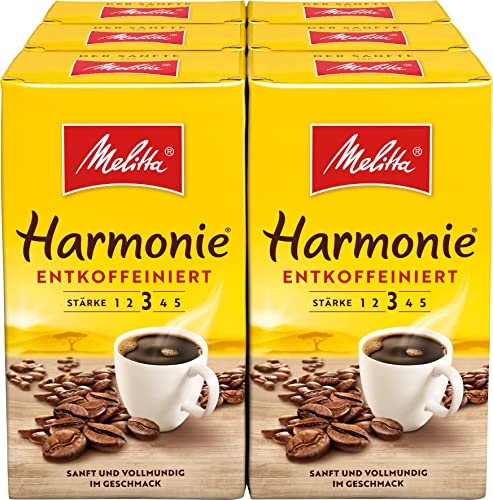 Melitta Harmonie Entkoffeiniert Filter-Kaffee 6 x 500g