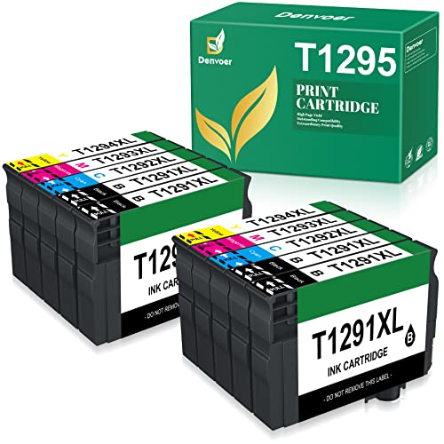 Denvoer T1295 Multipack Kompatible Druckerpatronen für Epson