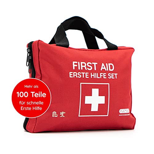 FLEXEO Erste Hilfe Set (103-teilig) für Notfälle unterwegs