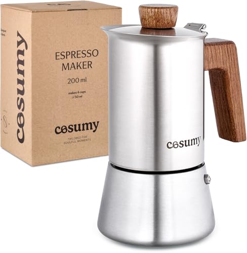 Cosumy Espressokocher Induktion für alle Herdarten