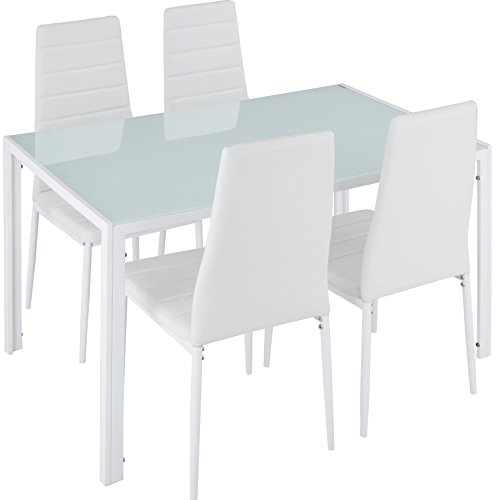 tectake Essgruppe Set Tisch und Stühle