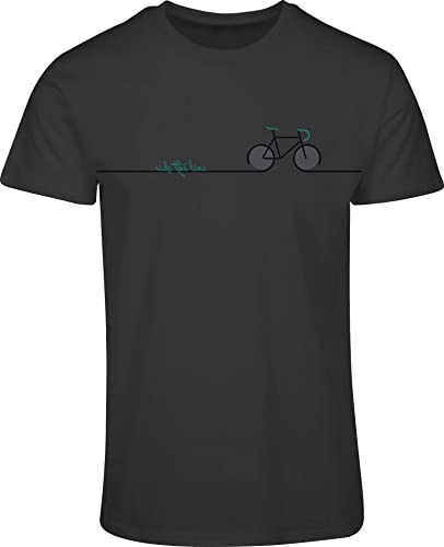 minifan Fahrrad T-Shirt Herren : Ride The Line