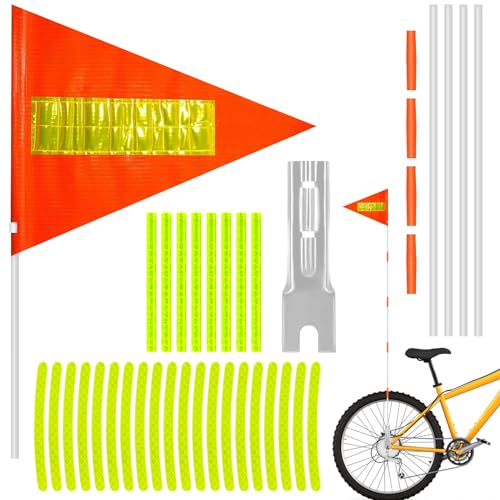 PIWOSGOL Reflektierende Fahrradflagge