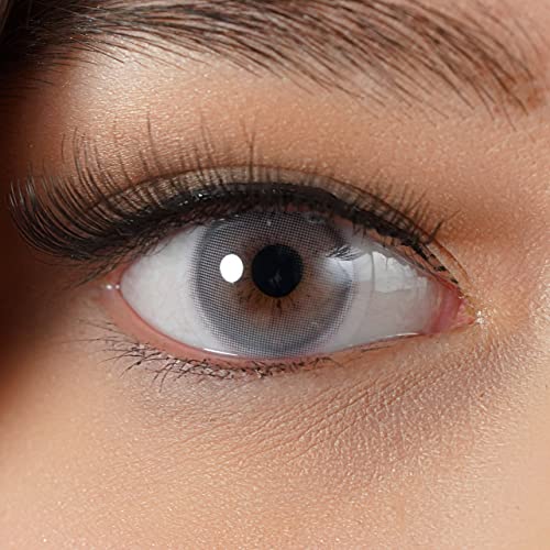 Charmiga Kontaktlinsen farbig grau