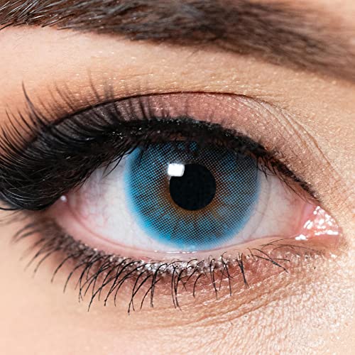Charmiga Kontaktlinsen farbig ohne Stärke blau