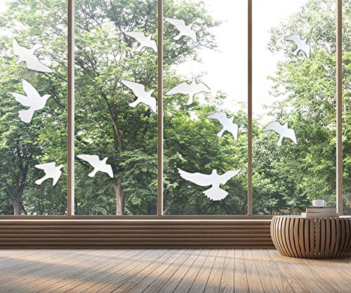  10 Prisma Fensteraufkleber,Vogelschutz für Glasscheiben