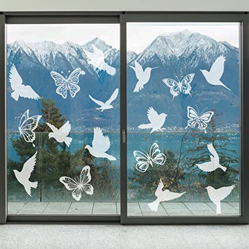 SEWELATN Anti-Kollision Fenster Aufkleber,18 Stücke Große