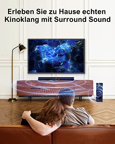 Fernseher für Heimkino im Bild: ULTIMEA 2.1 Soundbar für TV Geräte